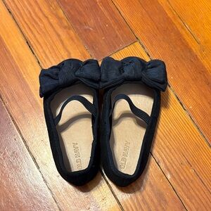 Old Navy Black Bow Accent Flats